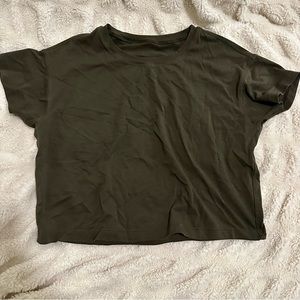 lululemon dark olive t-shirt